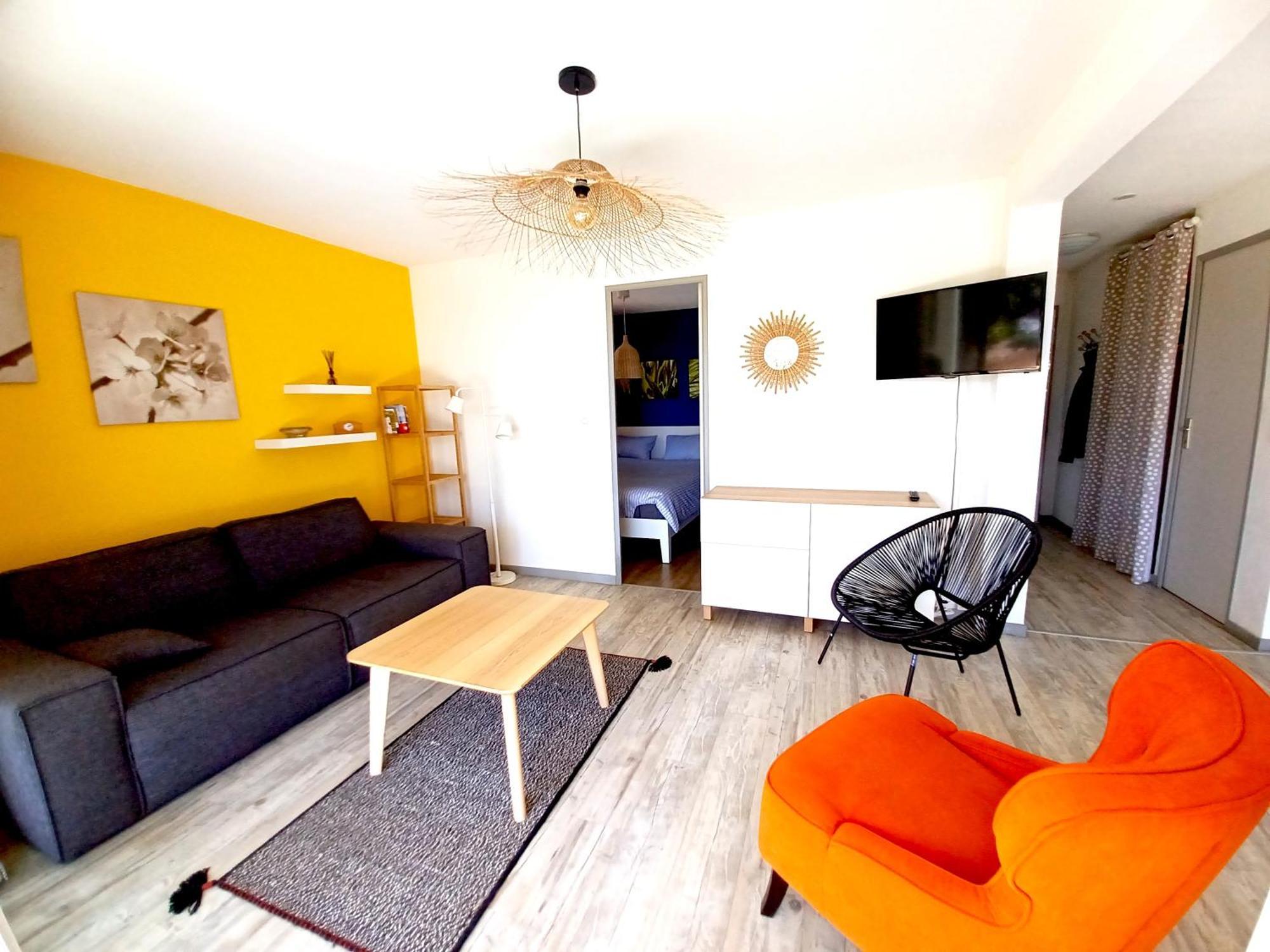 Plain-Pied Jardin 6 Personnes Clim Vue Mer Parking Wifi Terrasse Piscine Dans La Residence Saint-Pierre-la-Mer  Ngoại thất bức ảnh